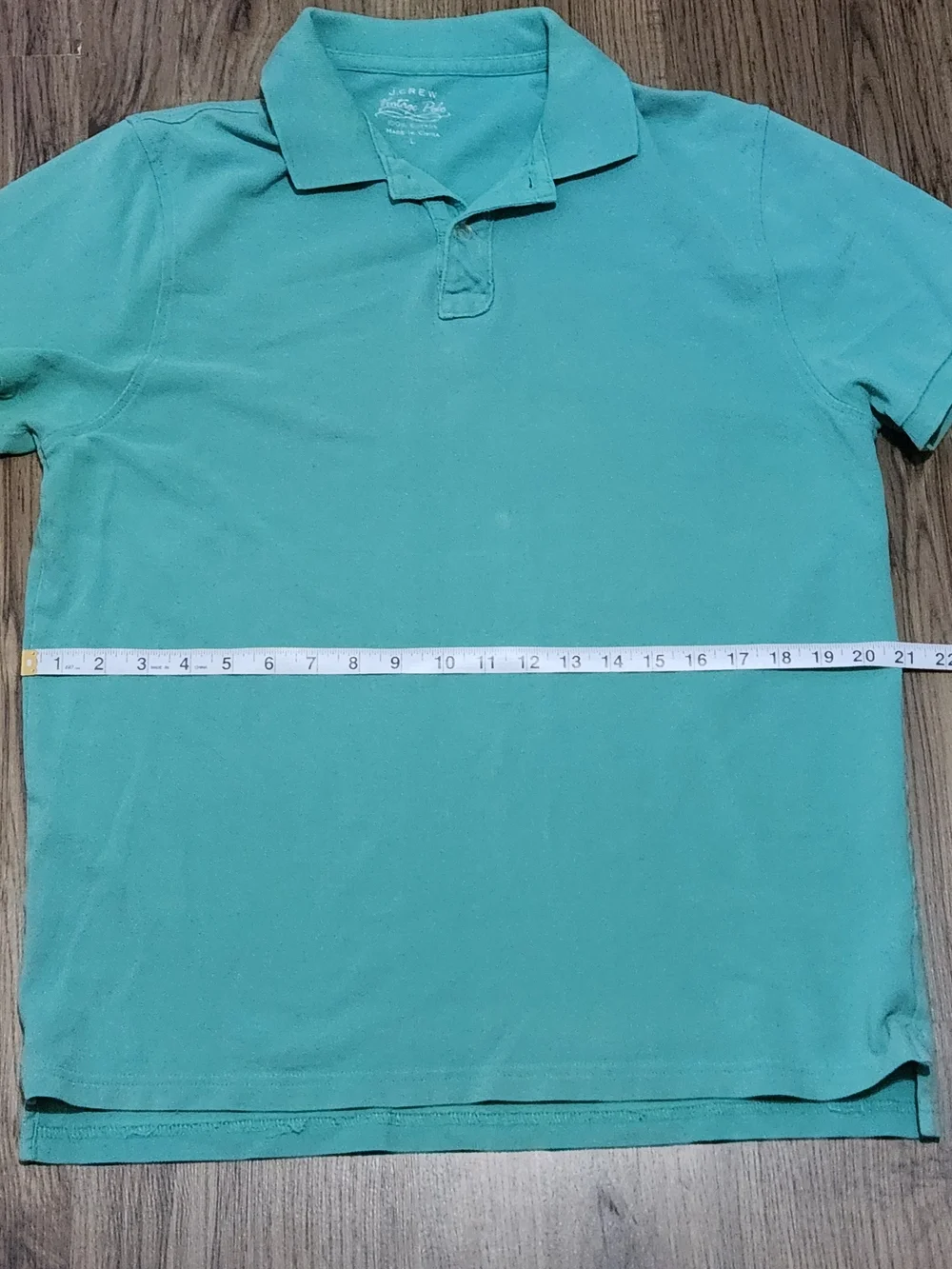 J. Crew Men's Mint Polo Shirt in Seafoam Green